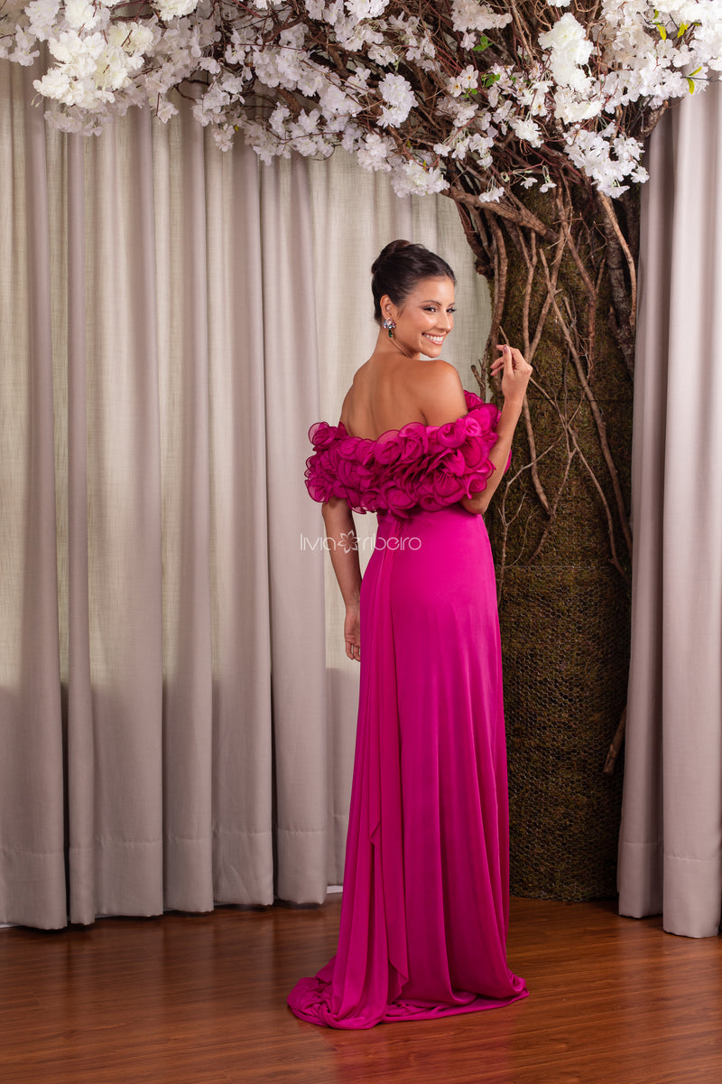 Livia Ribeiro Vestido Com Busto Drapeado Las Mejores Ofertas En