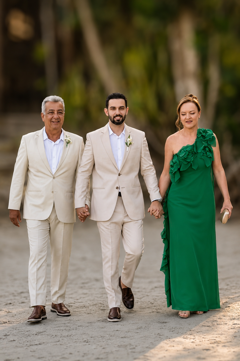 Vestido para mãe do noivo ou da noiva em casamento ao ar livre: praia, campo e jardim