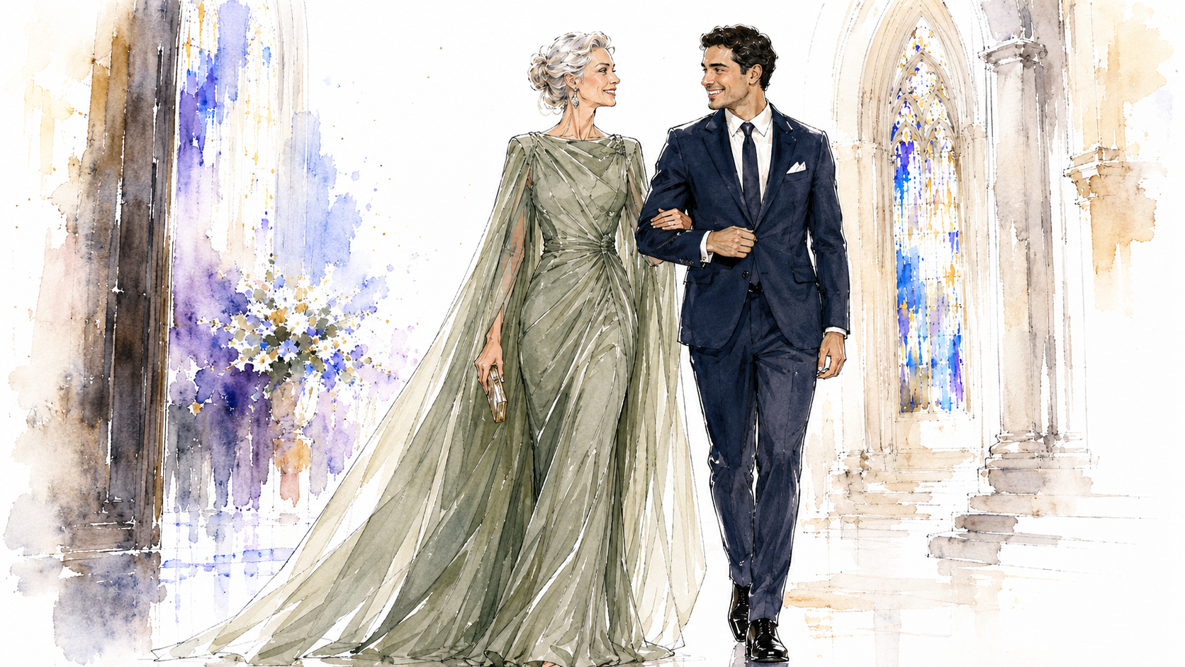 Vestido para mãe do noivo ou da noiva em casamento religioso: o que considerar antes de escolher
