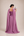 Vestido Malva com Corset Bordado em Zibeline e Echarpe