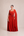 Vestido Vermelho em Crepe com Toque de Seda, Capa e Flor Removível