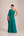 Vestido Verde Esmeralda em Crepe com Toque de Seda Estilo Grego com Capa