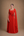 Vestido Vermelho em Crepe com Toque de Seda, Capa e Flor Removível