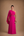 Vestido Pink em Crepe com Toque de Seda Estilo Grego com Capa