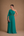 Vestido Verde Esmeralda em Crepe com Toque de Seda Estilo Grego com Capa