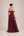 Vestido Marsala em Tule Francês Ombro a Ombro com Bordado