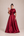 Vestido Marsala em Zibeline com Capa Removível Bordada
