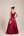 Vestido Marsala em Zibeline com Capa Removível Bordada