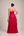 Vestido Vermelho Tomara que Caia com Babados e Flor na Cintura