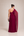 Vestido Marsala em Tule Hidratado de Um Ombro com Cintura Bordada