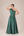 Vestido Verde Esmeralda em Zibeline Sereia com Laço e Sobreposição