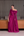 Vestido fúcsia Ombro a Ombro com Capa, Flores e Plumas
