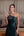 Vestido em zibeline um ombro com bordado