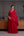 Vestido vermelho longo com Capa e Bordado