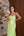 Vestido corset corpo em zibeline e saia em crepe de seda