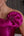 Vestido zibeline um ombro com flor e bordado
