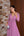 Vestido manga 7/8 com bordado no punho, cintura e ombro