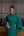 Vestido com bordado tipo raio no decote descendo pelo busto e mangas fluidas