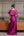 Vestido em zibeline com bordado e capa removível
