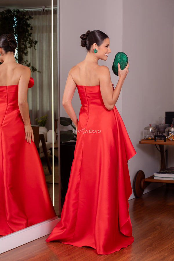 Vestido Tomara que Caia Longo para Casamento em Zibeline | Lívia Ribeiro