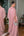 Vestido rosé capa gola alta e bordados em 3D
