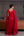 Vestido vermelho longo com Capa e Bordado