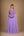 Vestido lavanda longo com capa e corpete bordado – vista frontal