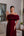 Vestido Marsala em Crepe Ombro a Ombro com Babados