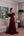 Vestido Marsala em Crepe Ombro a Ombro com Babados