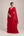Vestido Longo Vermelho com Capa e Bordado